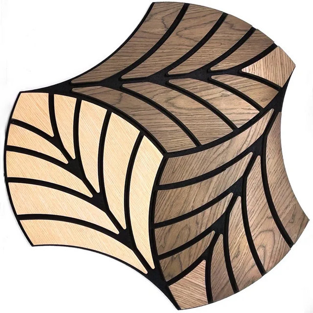Paneles de lamas ac&uacute;sticas con forma especial